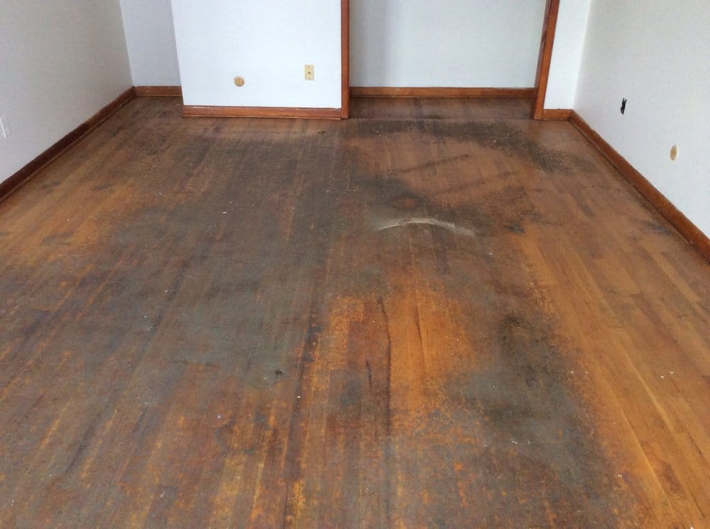 Living Room Floor Revival — before