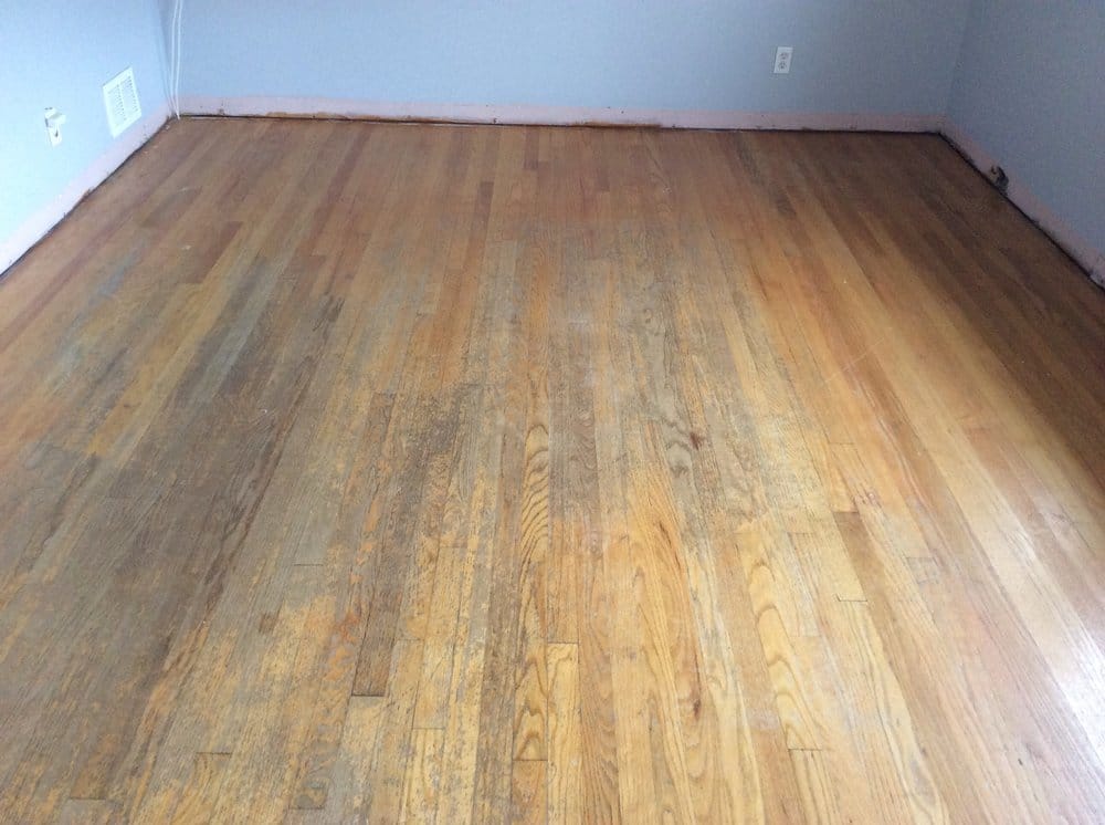 Worn Boards to Satin Sheen — before